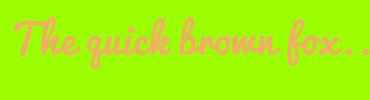 Image with Font Color F2AC66 and Background Color 9CFF00